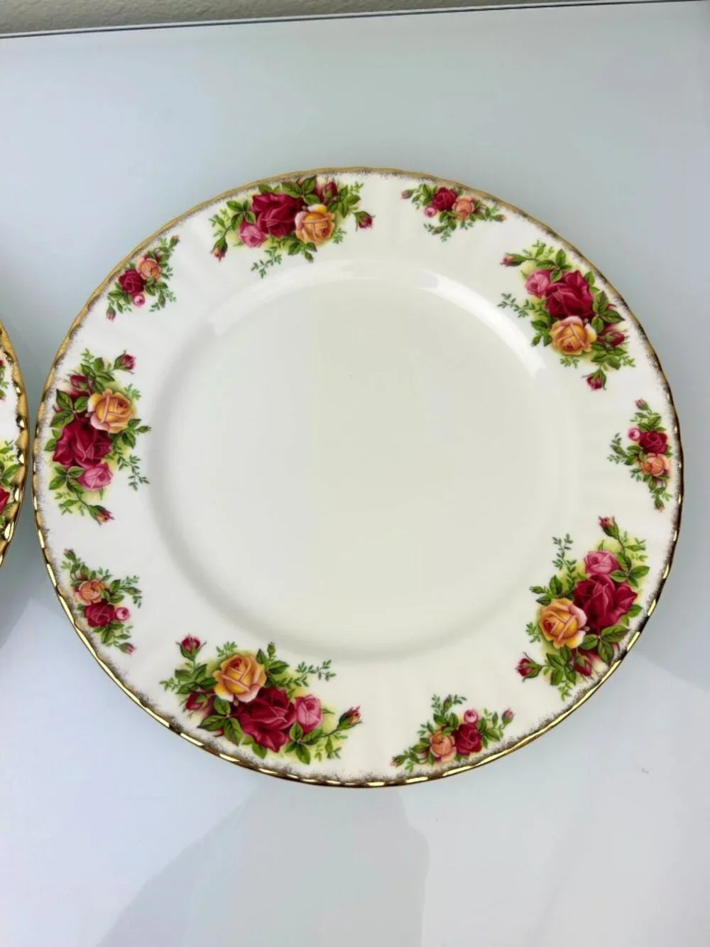 Royal Albert Old Country Roses Set (2) Dinner Plates 10.25